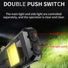 Multi-function EDC LED Flashlight Ultra Thin Mini Pocket Torch with Real Time Power Display Handy Light for Inspection