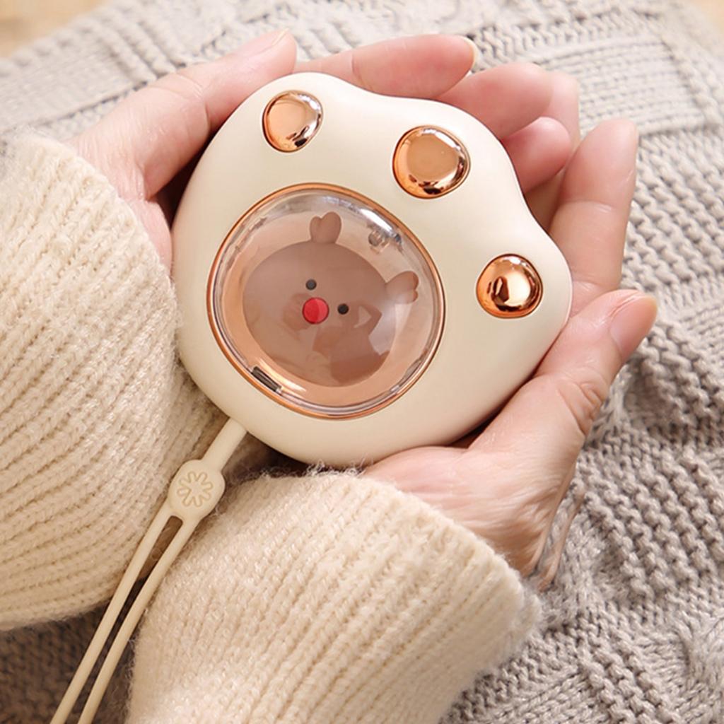 Cat Paw Hand Warmer 1200mAh Mini Cartoon Rechargeable Portable Heater