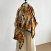 New Ladies Autumn Winter Double Sided Jacquard Scarf Shawl With High End Flower Design Premium Imitation Cashmere