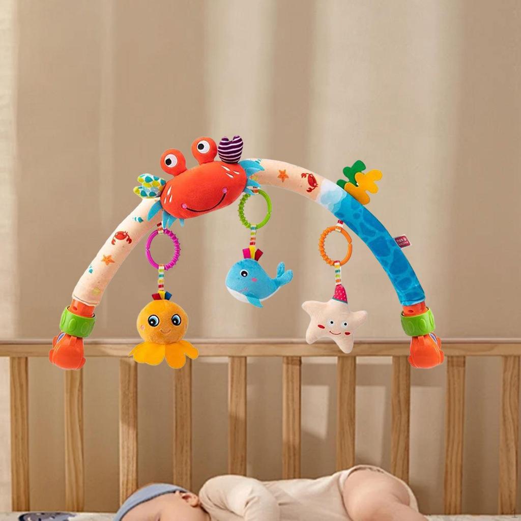 Baby Stroller Arch Toy for Babies Infants Soft Early Development Mobile Bunny