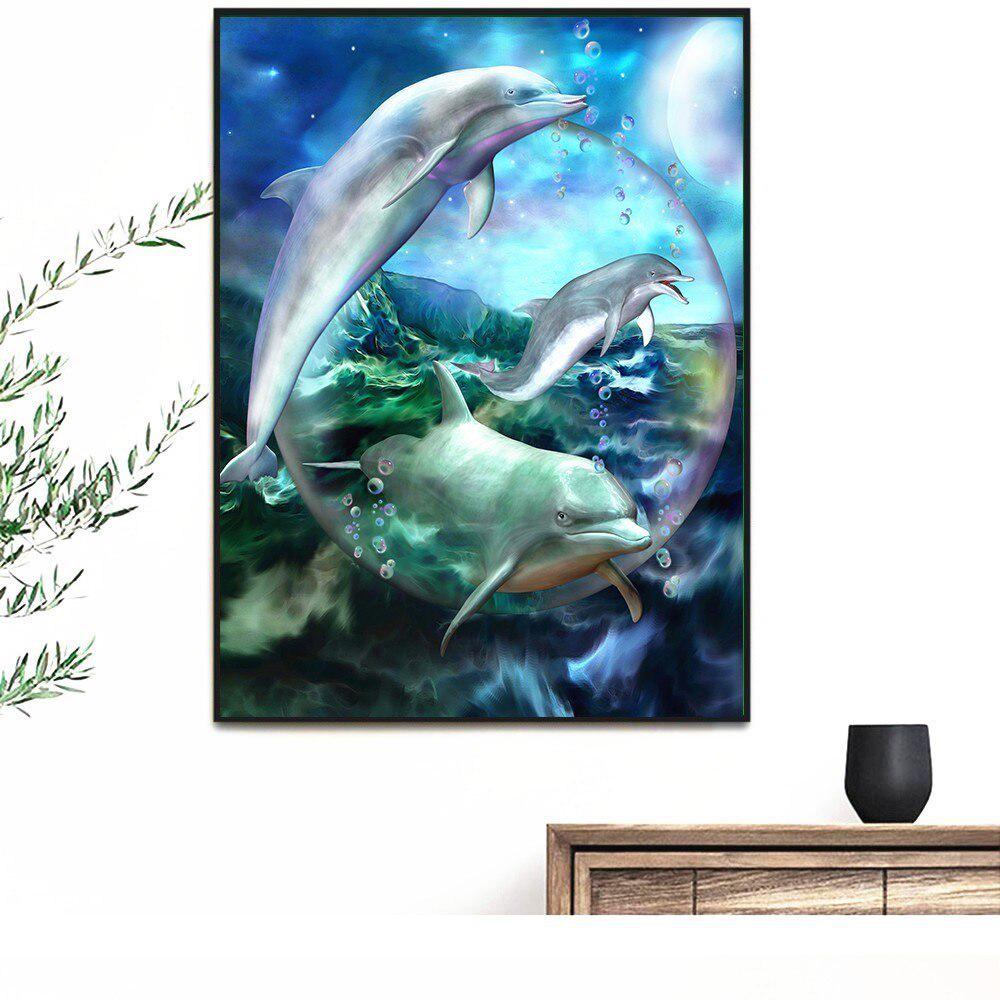 5D Diamond Painting Full Round Animal Fish Diamond Mosaic Rhinestone Picture Embroidery