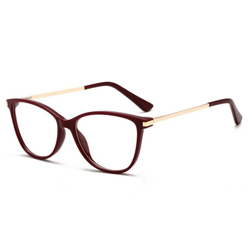 Black Leopard Cat Eye Prescription Glasses Anti Blue Light Photochromic Myopia Hyperopia Progressive Bifocal Eyewear