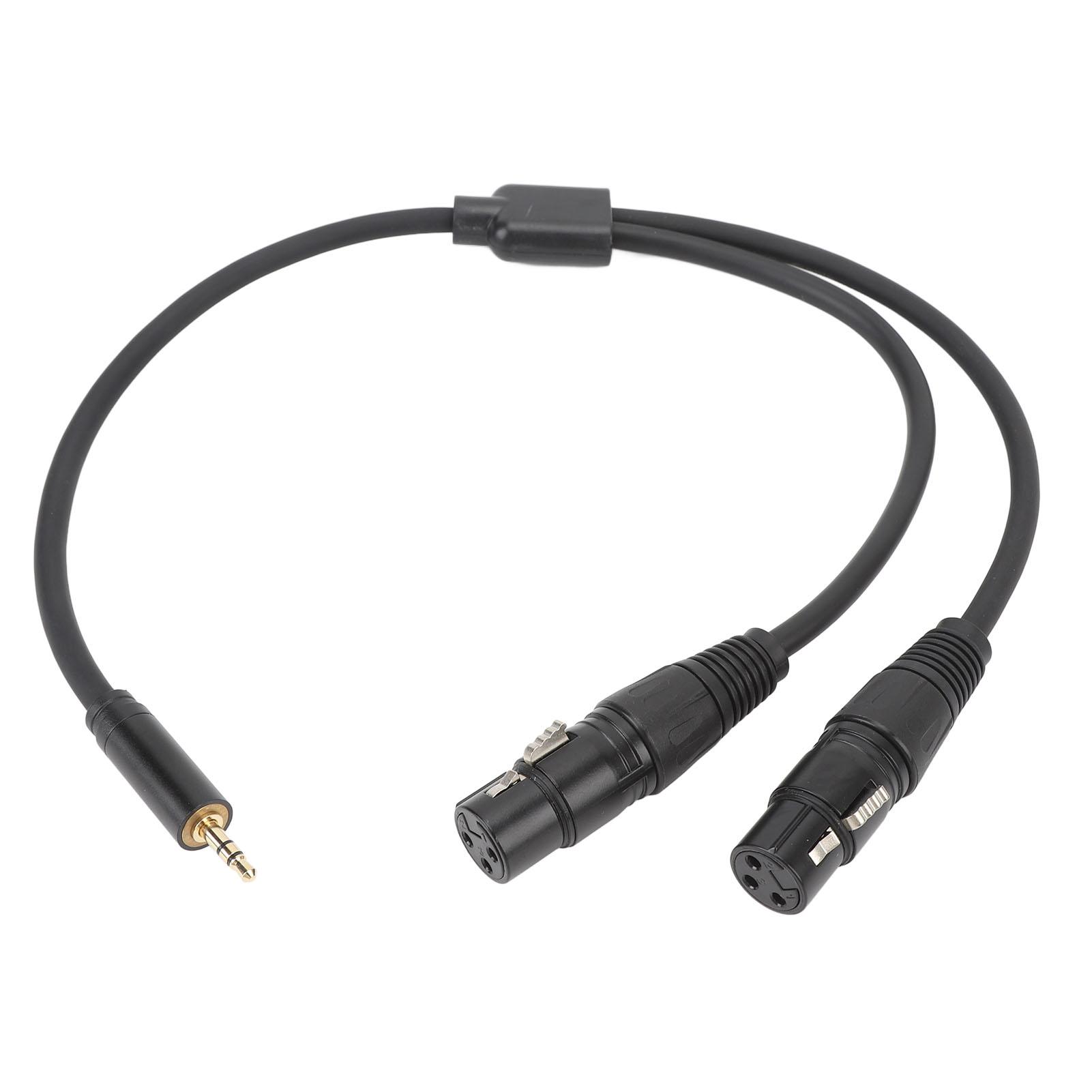 

3,5 мм к двойному XLR женскому кабелю 22AWG OFC высокопроизводительный звуковой XLR микрофонный шнур для студии Live