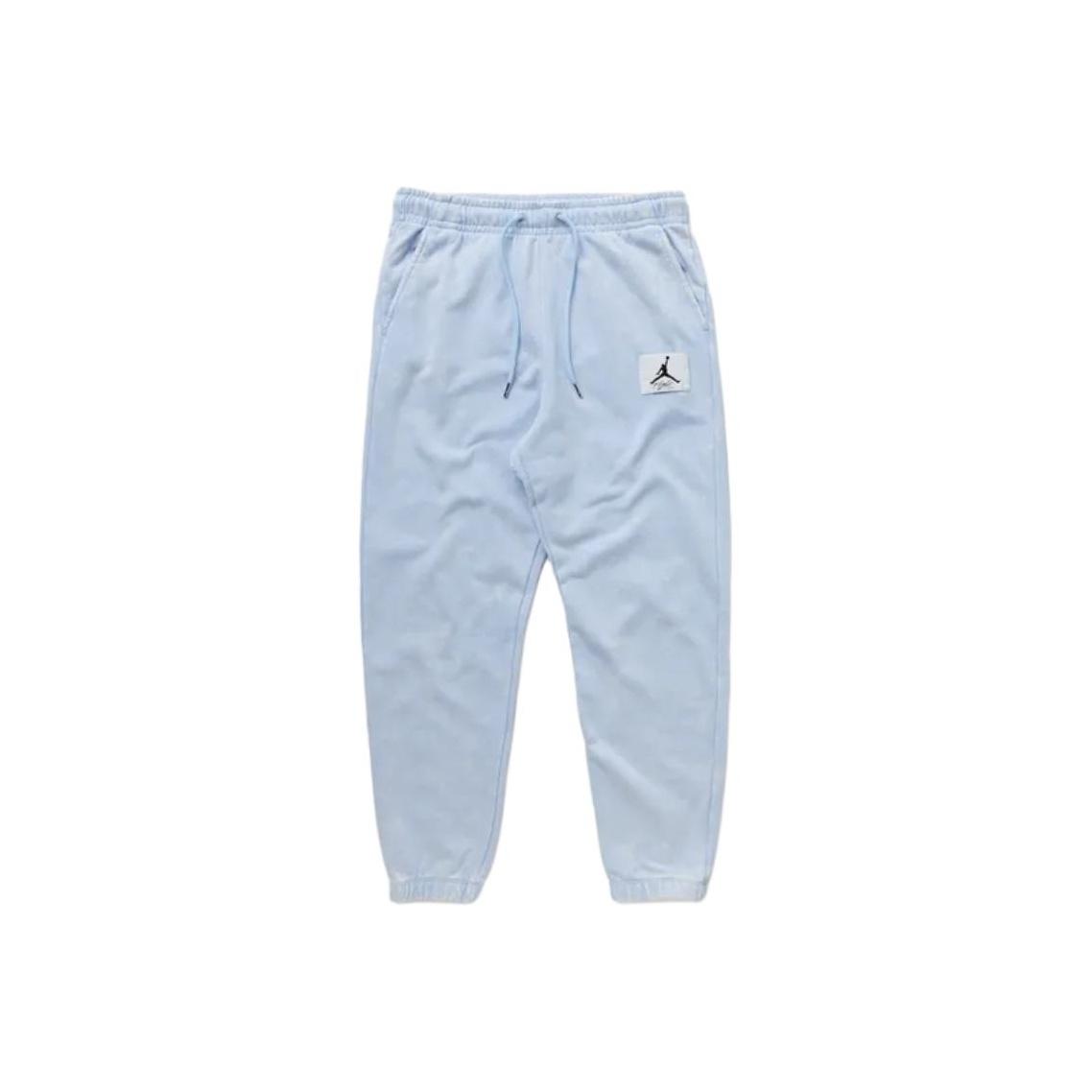Мужские джоггеры Jordan Flight из флиса с логотипом и шнурком, ледяной синий DR3089-411 M