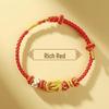Wealth & Blessings Red Rope Bracelet - Lucky Bead Accessory Gift for Men & Women