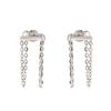 Fringe Earrings (Platinum)