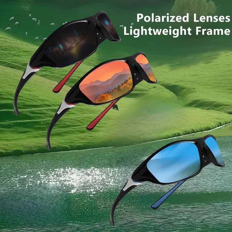 3 Pairs of Polarized Glasses Lightweight and Anti Glare Suitable for Both Male and Female Drivers