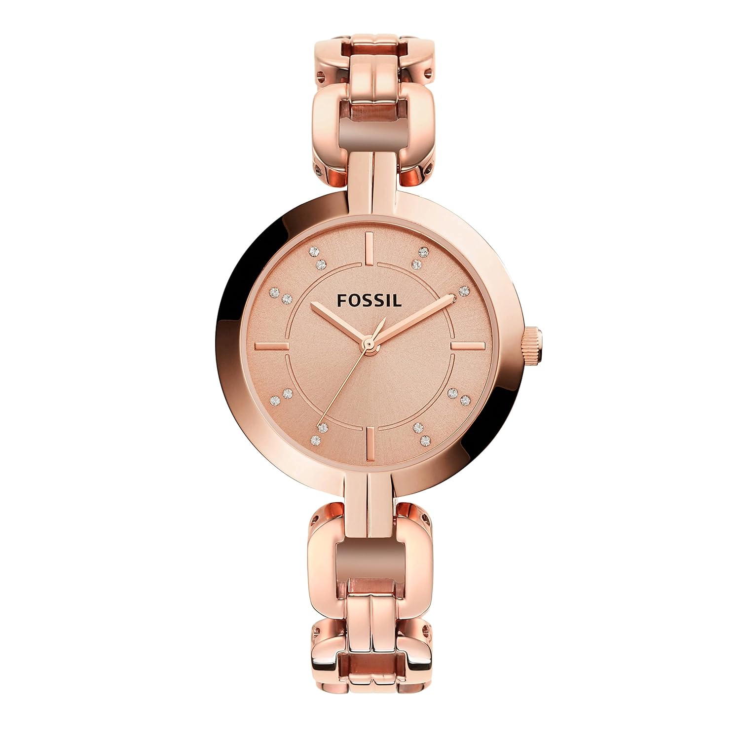 Fossil wristwatch ladies analog stainless BQ3206