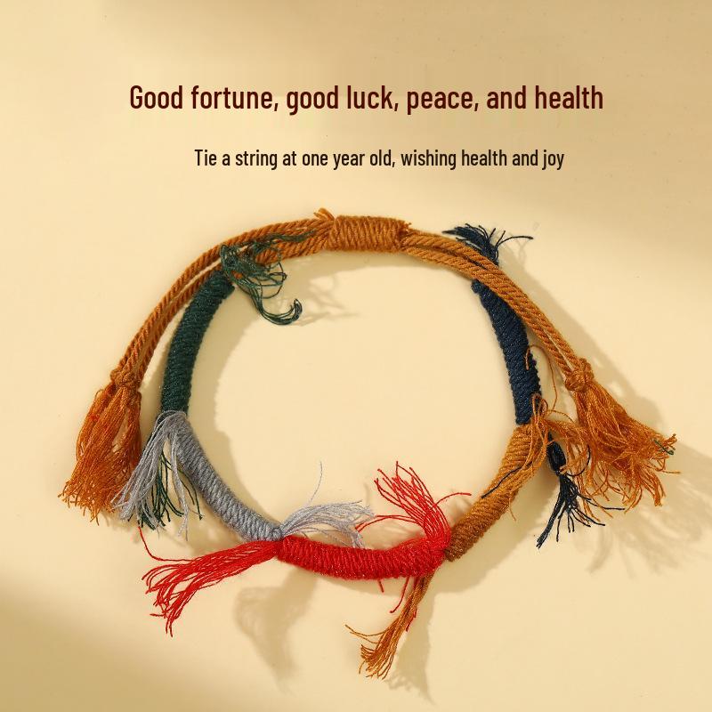 Tibetan Dragon Boat Festival Five-Color Bracelet for Kids