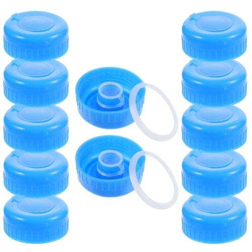 

DOITOOL 12-Piece Reusable 5 Gallon Water Jug Caps, Spill-Proof 55mm Water Bottle Caps, Silicone Replacement Caps