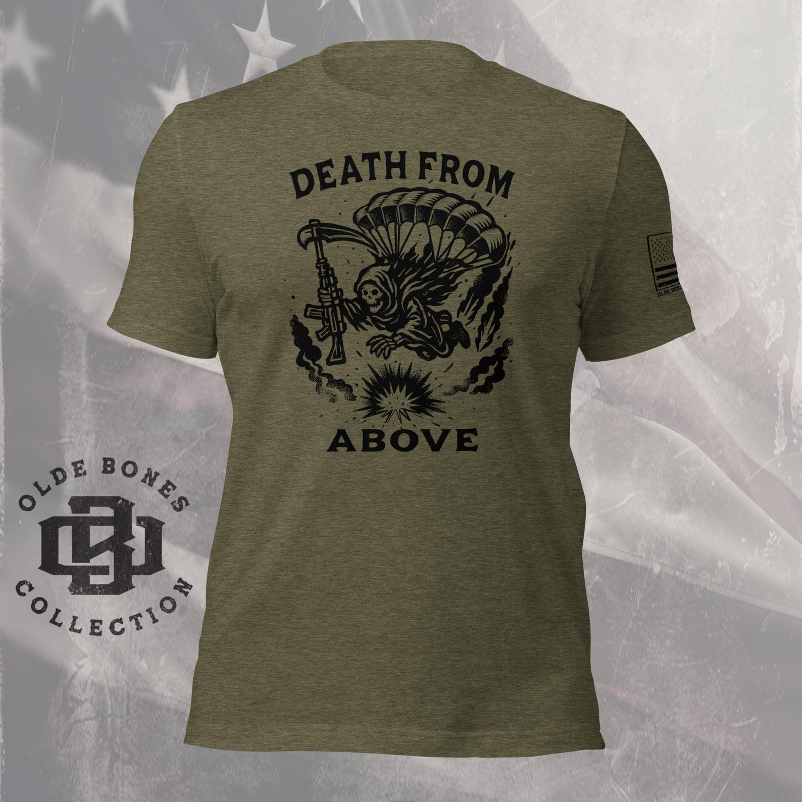 Death From Above, Airborne T-Shirts, Military T-Shirts, Army Airborne Shirts, Army T-Shirts L