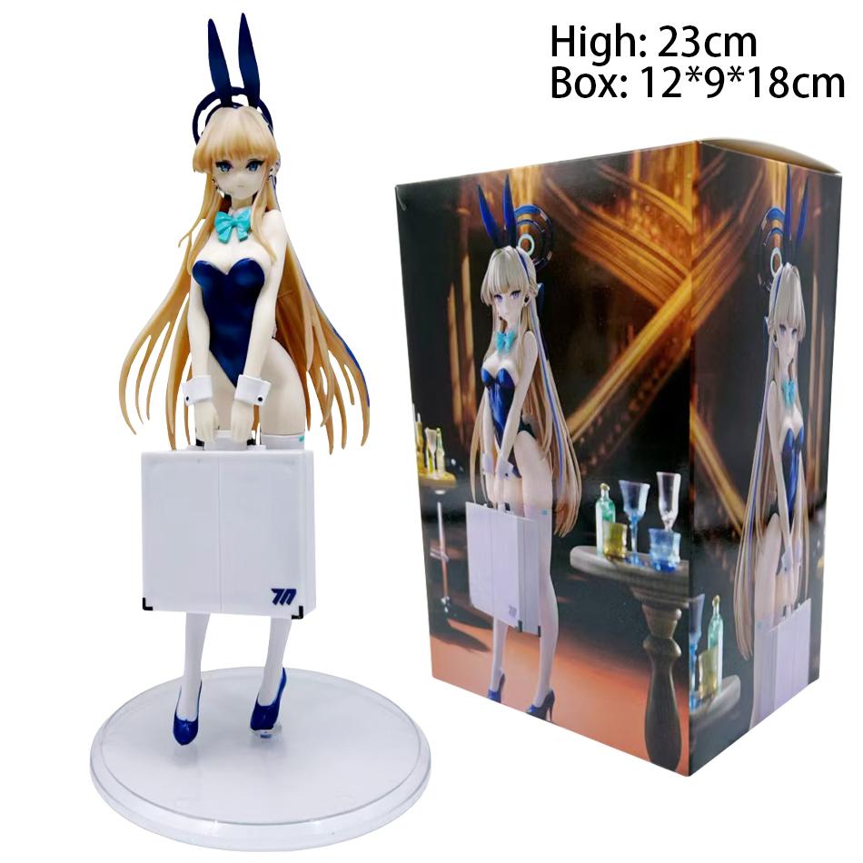 New Game Blue Archive Height 23cm Bunny Girl Gk Model Of Sexy And Beautiful Girl Decorative Collection Ornaments Toy Gifts