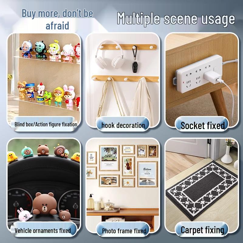 In-Stock Transparent Traceless Car Ornament Glue: Nano Acrylic Double-Sided High Viscosity Tape for Kids' Crafts