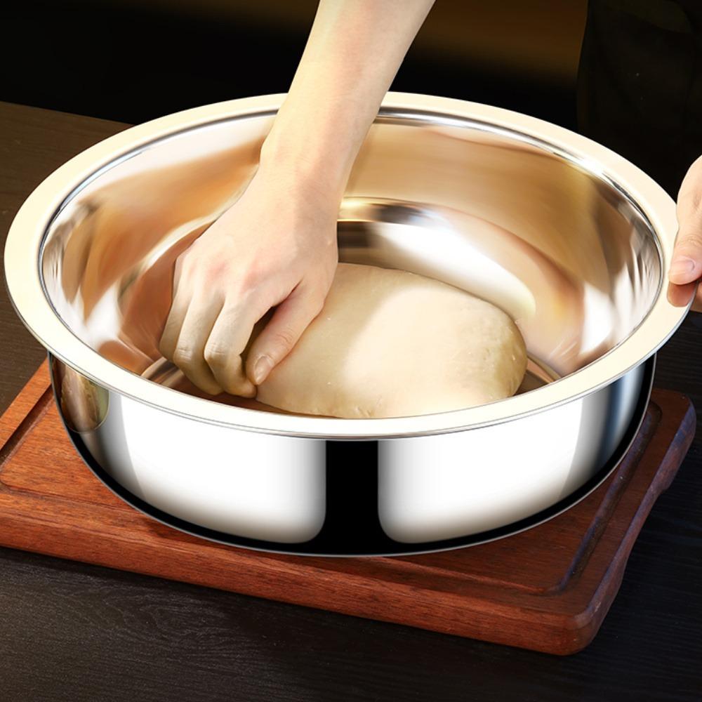 Nadrozměrné 36cm kovové varné stohovatelné salátové mísy velkokapacitní mycí mísa nerezová sada mís na míchání pro vaření