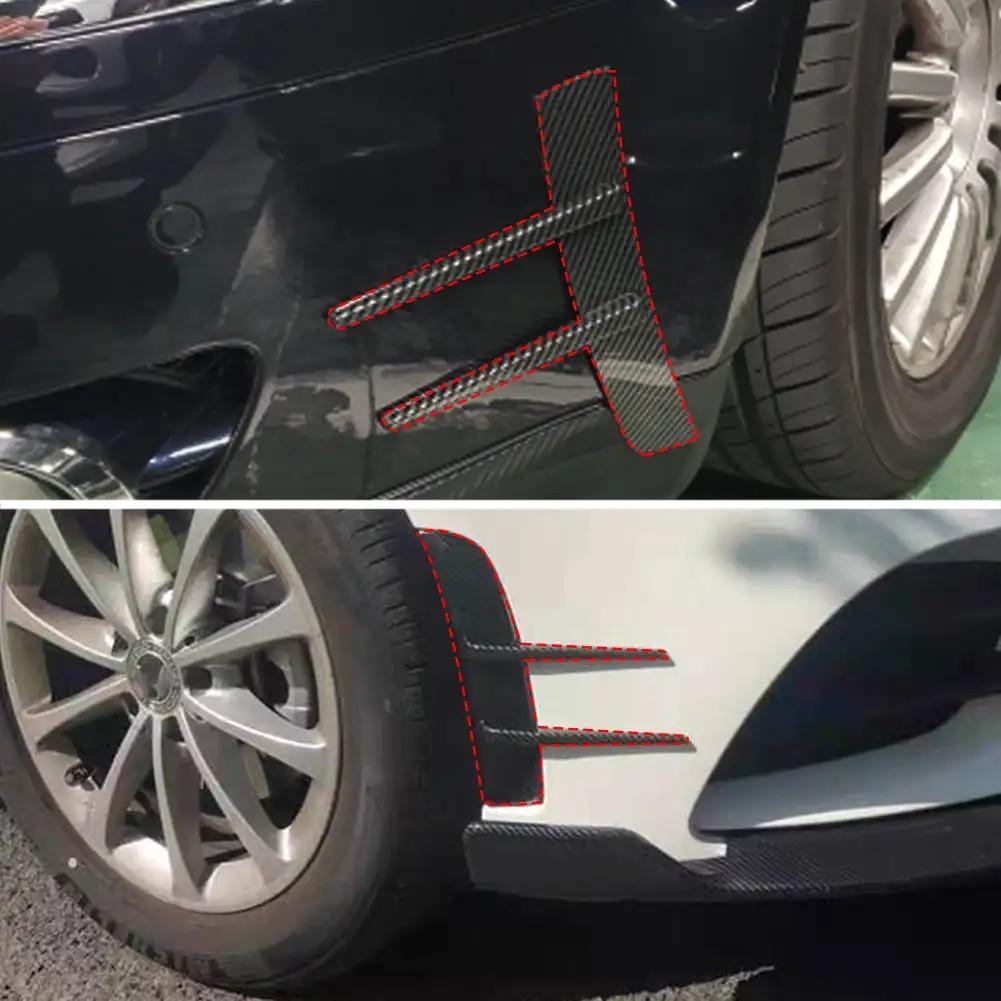 2Pcs Car Front Bumpers Lip for Benz A-Class A180 A200 A220 Air Vent Trim Spoiler Canards Splitter Car Styling Accessory