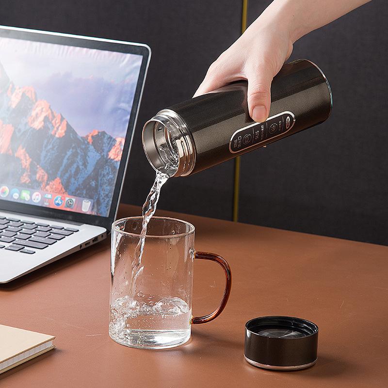 Vacuum Cup 316 Stainless Steel Male and Female Portable Tea Cup Tea Water Separation Tea Cup