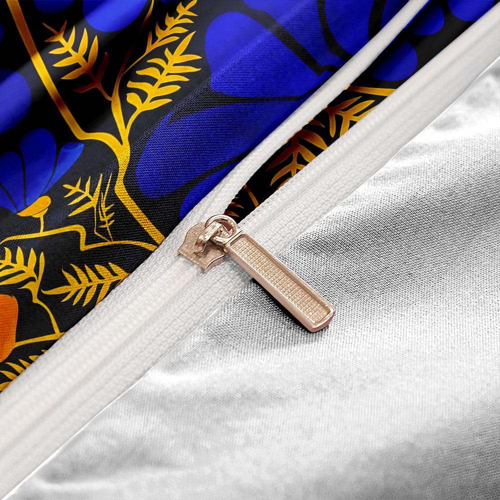 Vintage Retro 70. léta Talíře Sada povlaku na přikrývku King Queen Double Full Twin Single Size Sada ložního prádla