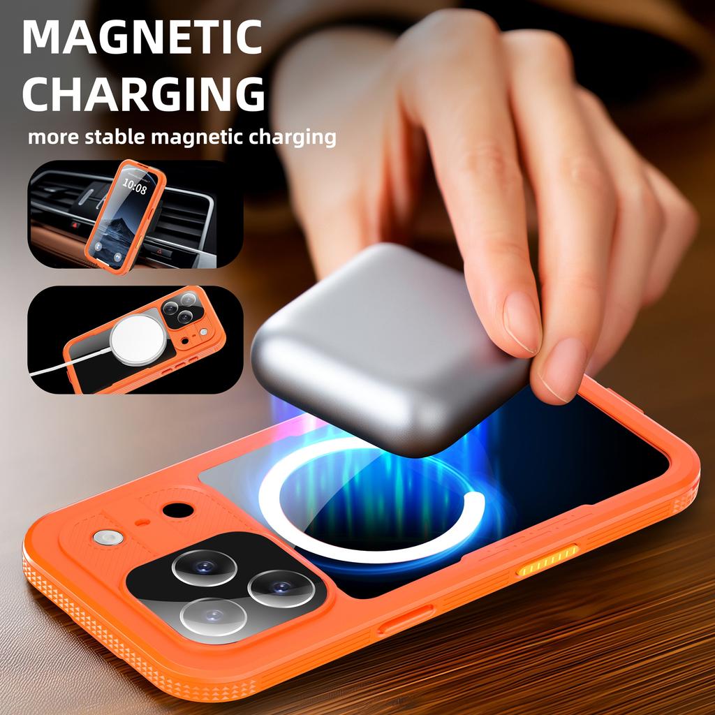 REDPEPPER For iPhone 17 Pro IP68 Waterproof Case Clear Back Phone Cover Compatible with MagSafe