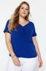 Women's Fashion Plus Size Blouse Polo Neck Short Black Corduroy Shirt Collar Knitted Blouse