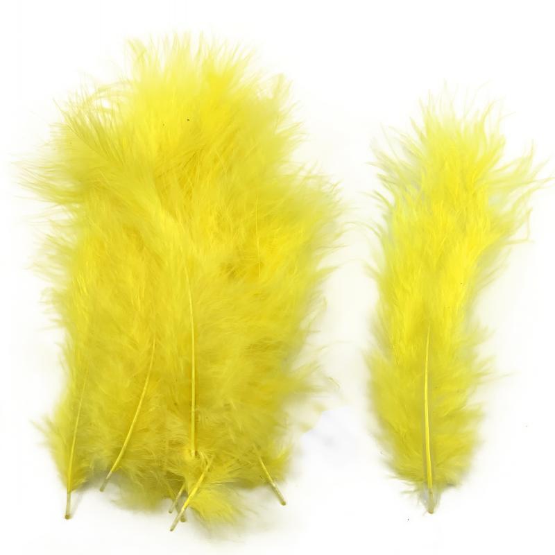 FeatherYellow Feathers for Crafts, 31 Styles Natural Pheasant, Rooster, Duck Feathers Bulk for Costume DIY, Fly Tying,Party Decoration