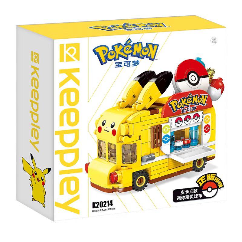 Anime Pokemon Pikachu Mini Cartoon Elf Ball Car Food Truck Building Blocks DIY Model Assembled Block Brick kids Puzzle Toys