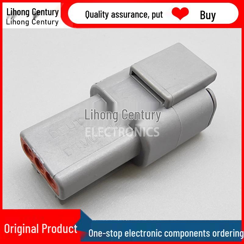 DTM04-3P TE Tyco AMP Deutsch Connector Male-Female Plastic Housing