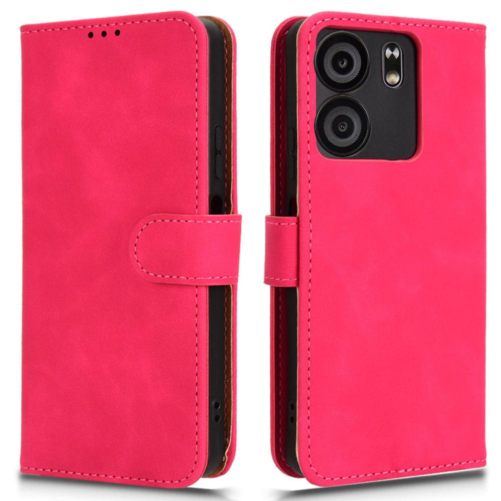 For BLU View 5 Case Skin-Touch PU Leather Wallet Phone Cover Stand View