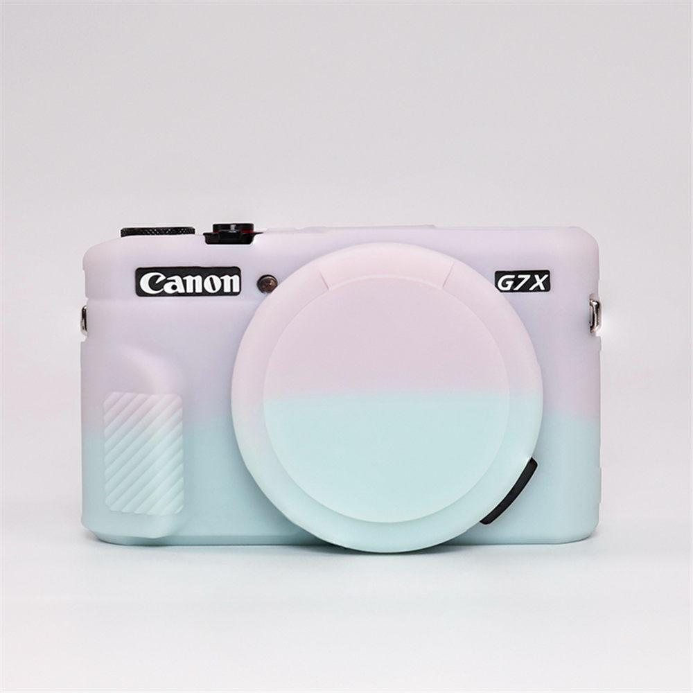 G7XII Weiche Silikon Kamera Gehäuse Hülle Für Canon G7X II G7X Mark II G7X2 Gummi Schutzhülle mit Objektivdeckel