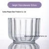 European Style Thick-Walled Crystal Glass Candle Holder for Aromatherapy and DIY Candles