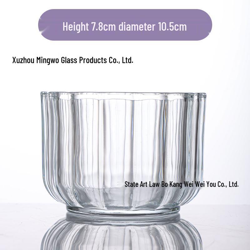 European Style Thick-Walled Crystal Glass Candle Holder for Aromatherapy and DIY Candles