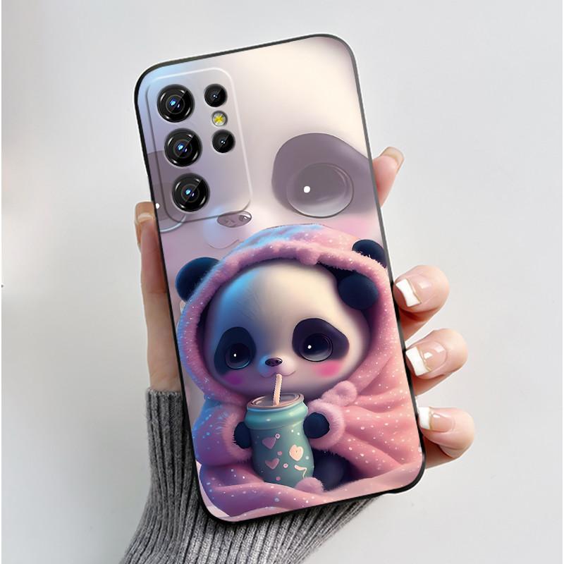 For Oukitel C1 Case Oukitel C1 Pro Cover Luxury Cute Love Rabbit Funny Pattern Black TPU Soft Silicone Protective Phone Case