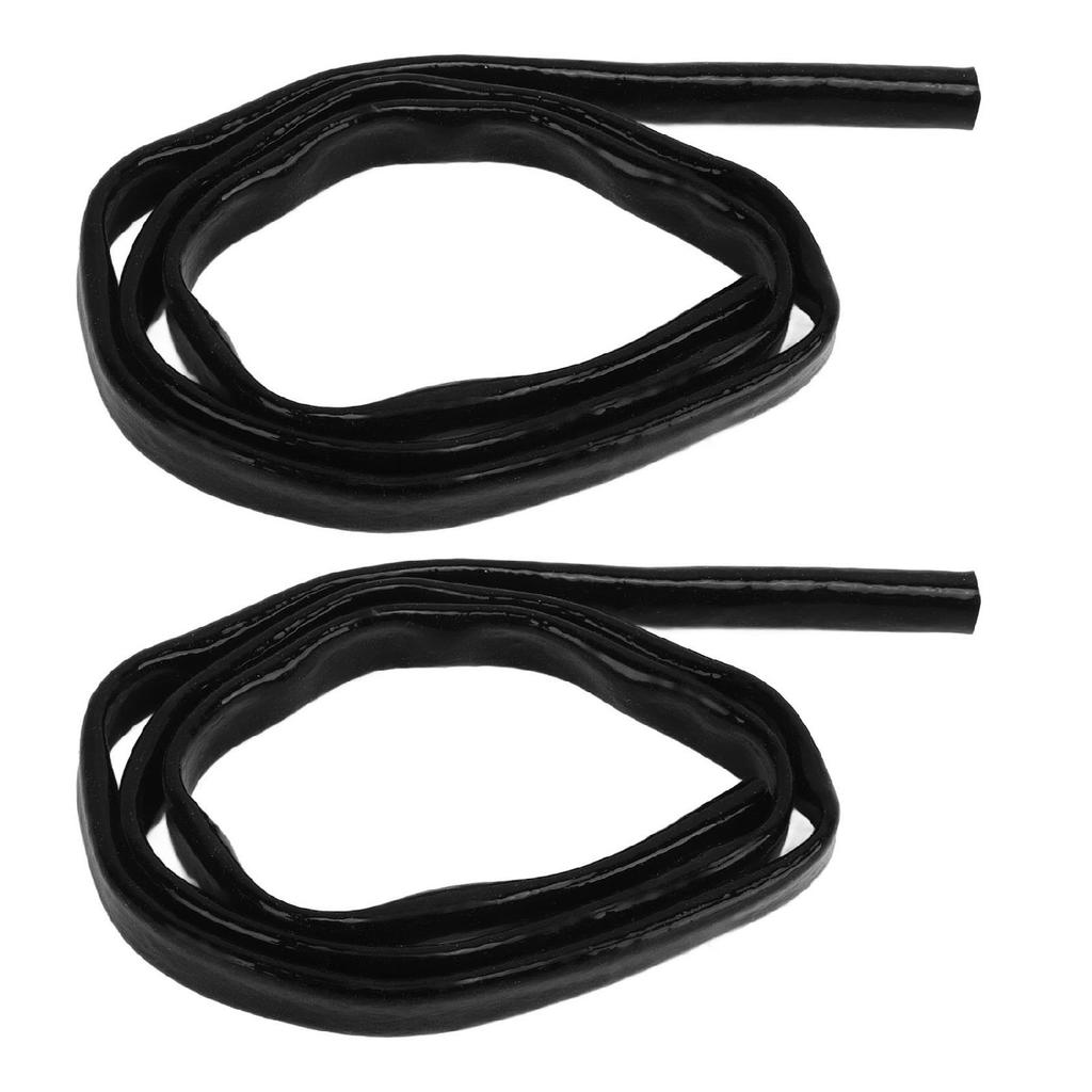 3.3ft Fuel Line Heat Shield Silicone Fiberglass Fire Proof Oil Line Heat Shield Black