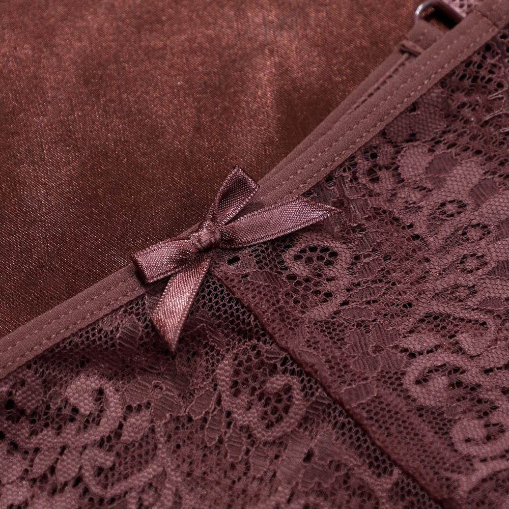 Women's Thong Floral Embroidered Lace Sexy Transparent Adjustable Belt Underwear Butterfly Knot Low Waist Briefs