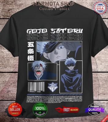 Maglietta Gojo Satoru Jujutsu Kaisen Sukuna Anime Maglietta Giapponese Manga JJK