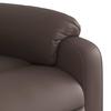 Electric Recliner Chair Brown Faux Leather