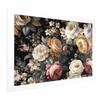 Poster - Colorful Flowers On A Black Background