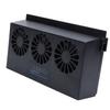 Solar Powered Car Exhaust Fan 3 Heads Odor Removal Multifunctional Air Purifier Cooling Fan for Home Automotive Office