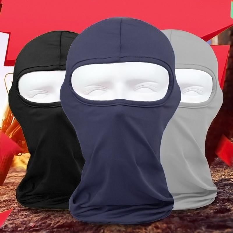 Maschera integrale in lycra per protezione collo, ciclismo, moto, sci