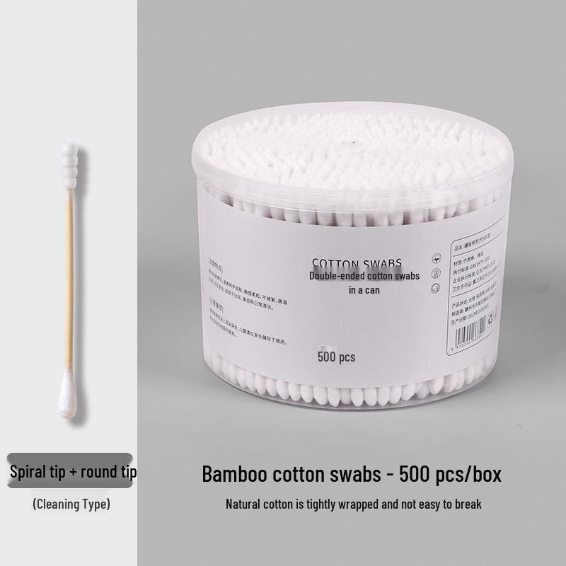 Double-Headed Cotton Swabs: Makeup Remover, Ear Cleaning, Wooden Sticks, Disposable, Hygienic.