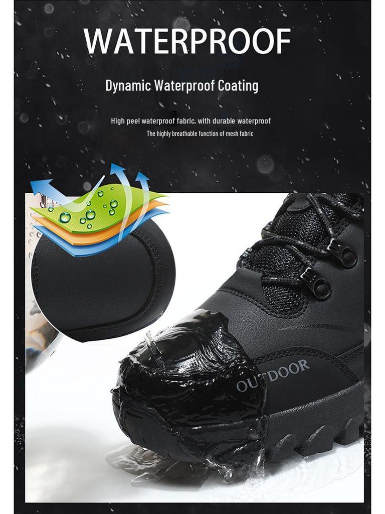 Men's Low-Cut Non-Slip Outdoor Hiking Shoes - Versatile, Wear-Resistant for Camping and Walking