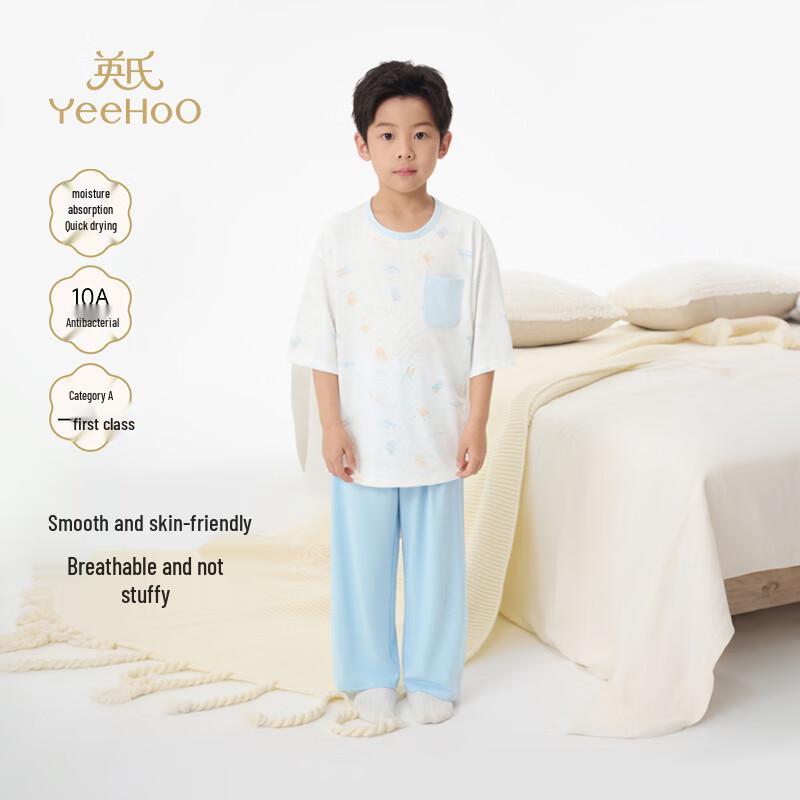 YEEHOO Boy's Summer Short Sleeve Pajama Set
