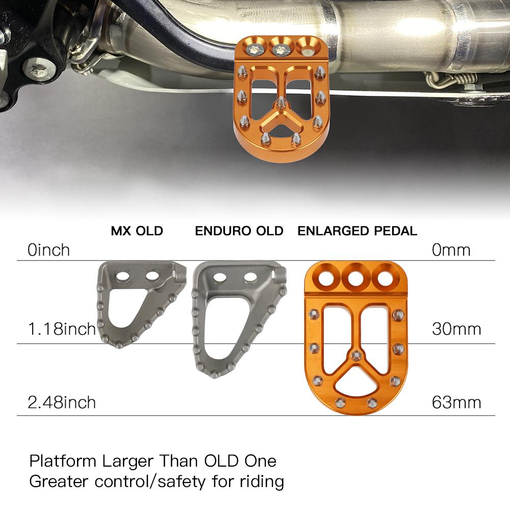Motorcycle Accessories Rear Foot Brake Lever Peg Pad Brake Pedal For KTM 390 Adventure ADV 390adventure 390adv