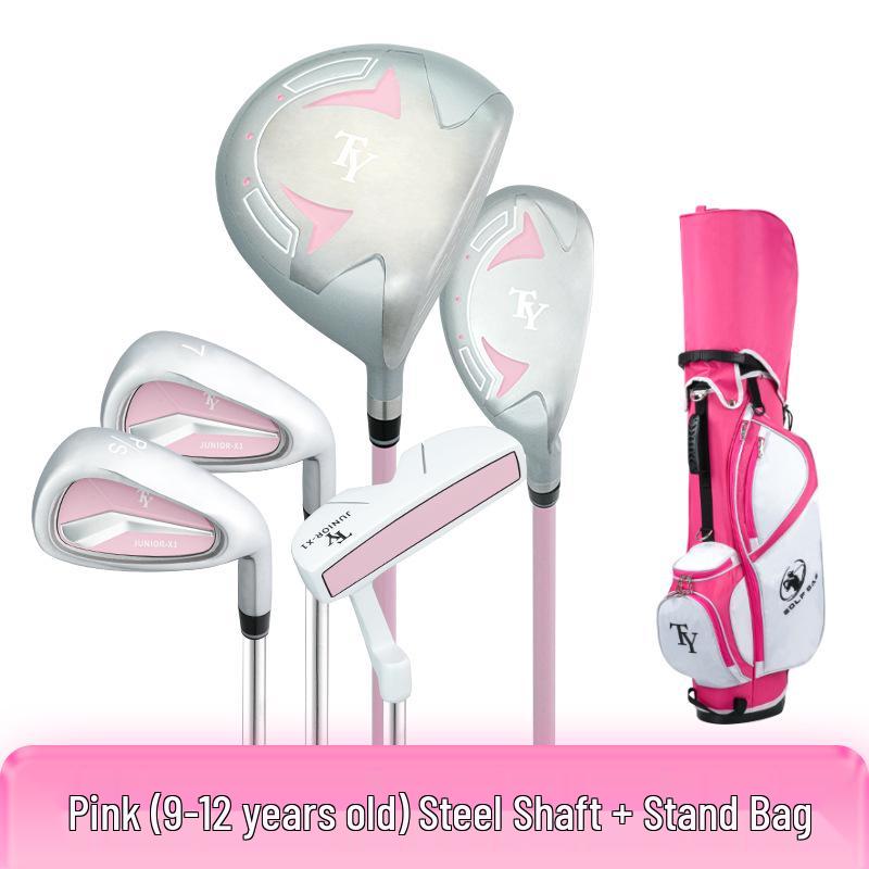 2026 Kids' Carbon Fiber Golf Club Set - 5 Clubs for Beginner Boys and Girls