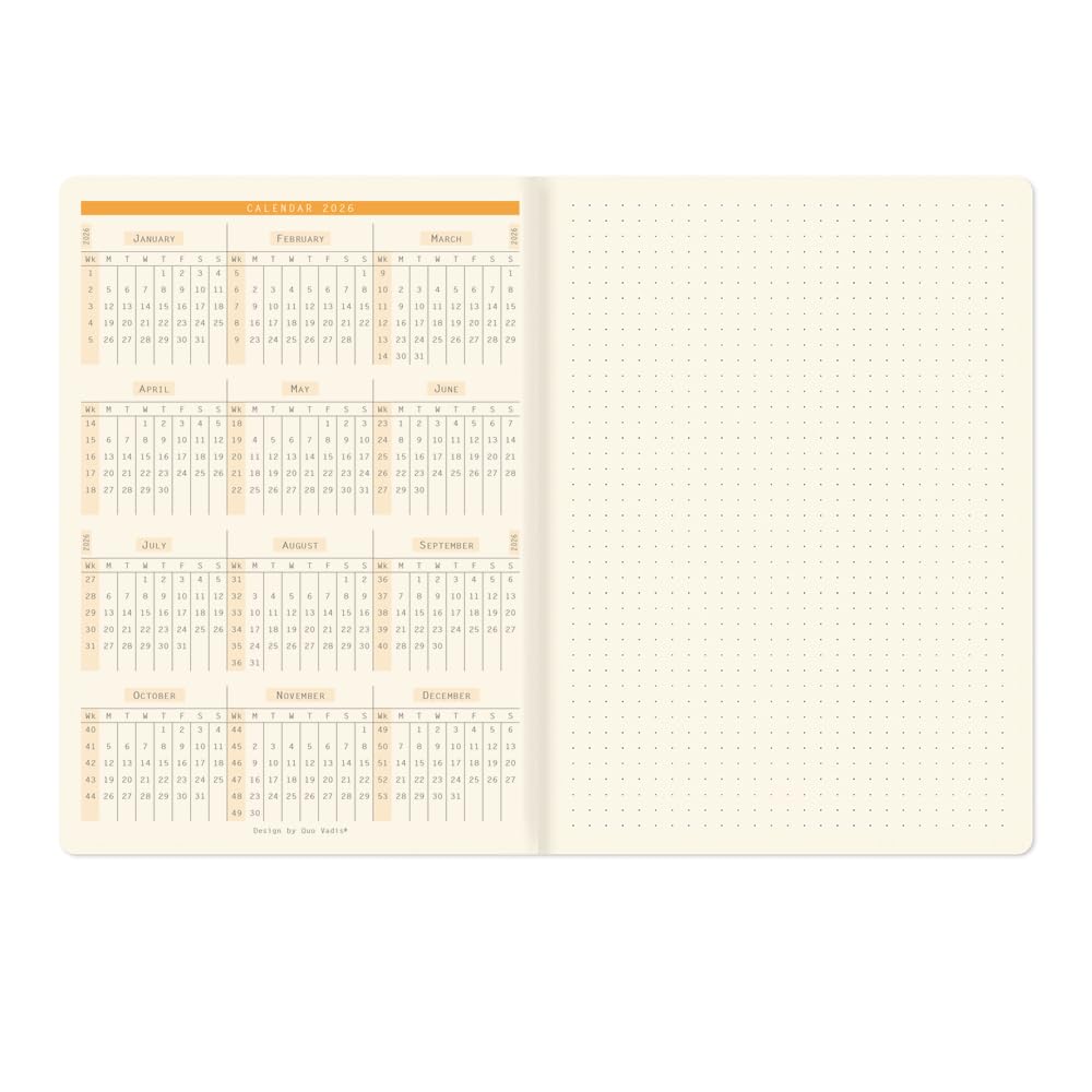 Rhodia 2026 Edition Planner A5 Monthly Block Diary A5 X 21 Earth with PVC Rhodia Cf117385cv2kh Diary, Size, Type, "Monthly (14.8 Cm), Tone," Cover,