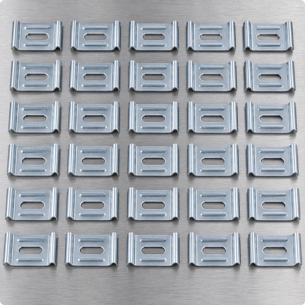 30 Pieces Wire Mesh Cable Tray Fastening Clamp Long-Lasting Hardware Practical
