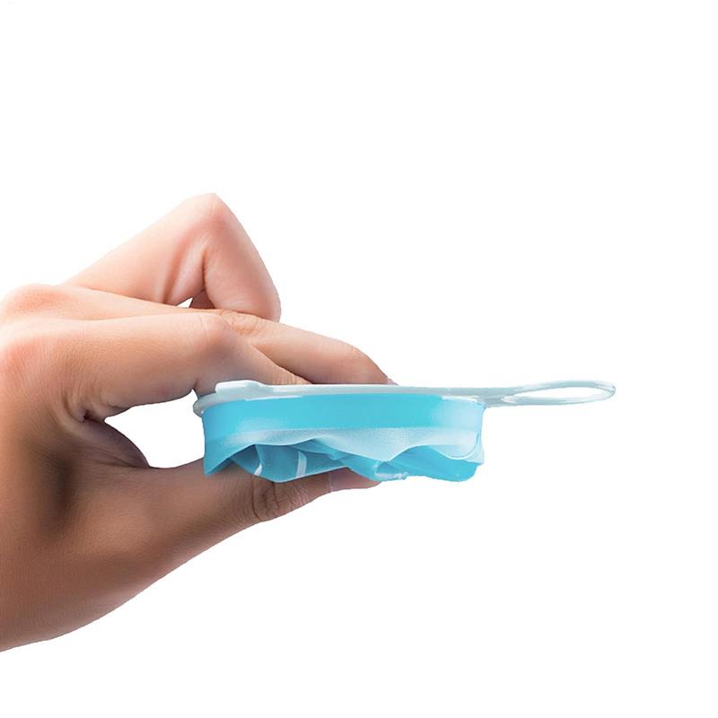 200ml Hiking Water Bottle Portable Soft Folding Drink Cup Large Mouth Reusable Outdoor Drinking Cup for Running Backpacking