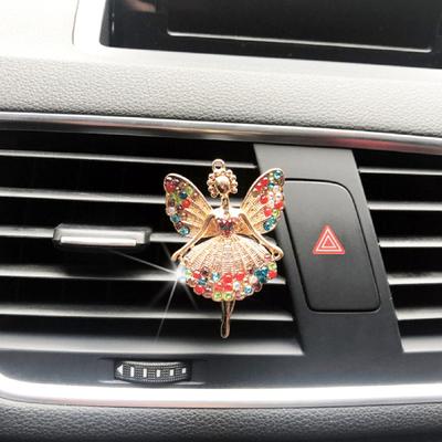 Porta Profumo per Auto a Forma di Angelo Intarsio in Lega Clip per Diffusore Aria Condizionata Auto per Auto