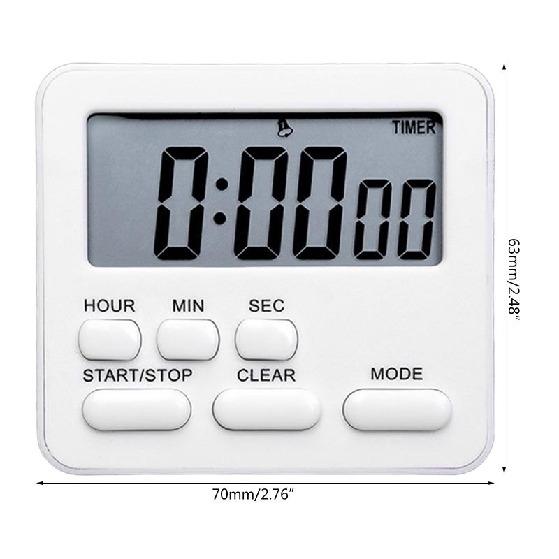 Digital Kitchen Timer Magnetic Countdown Up Cooking Timer Loud Alarm Magnet & Stand Large Display Classroom Timer Gift