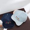 Spring & Autumn Unisex Baby Denim Hat with Embroidered Letters