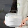 Microwave Steamer Container for Dumplings and Rice Specialized Food Cooking Gadget Kitchen Plastic Tool Heat Steamed Bun Utensil